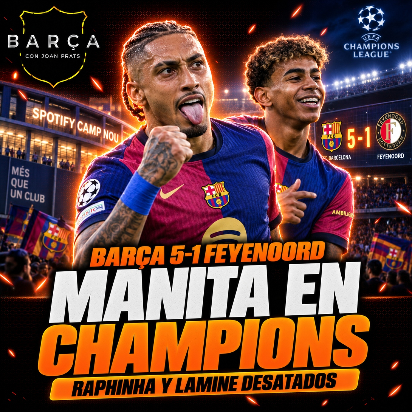 Barça 5-1 Feyenoord: una manita para avisar a Europa episode artwork