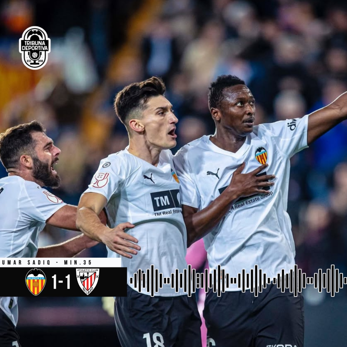 GOL | Umar Sadiq Valencia CF 1 - 1 Athletic Club Cuartos de Final