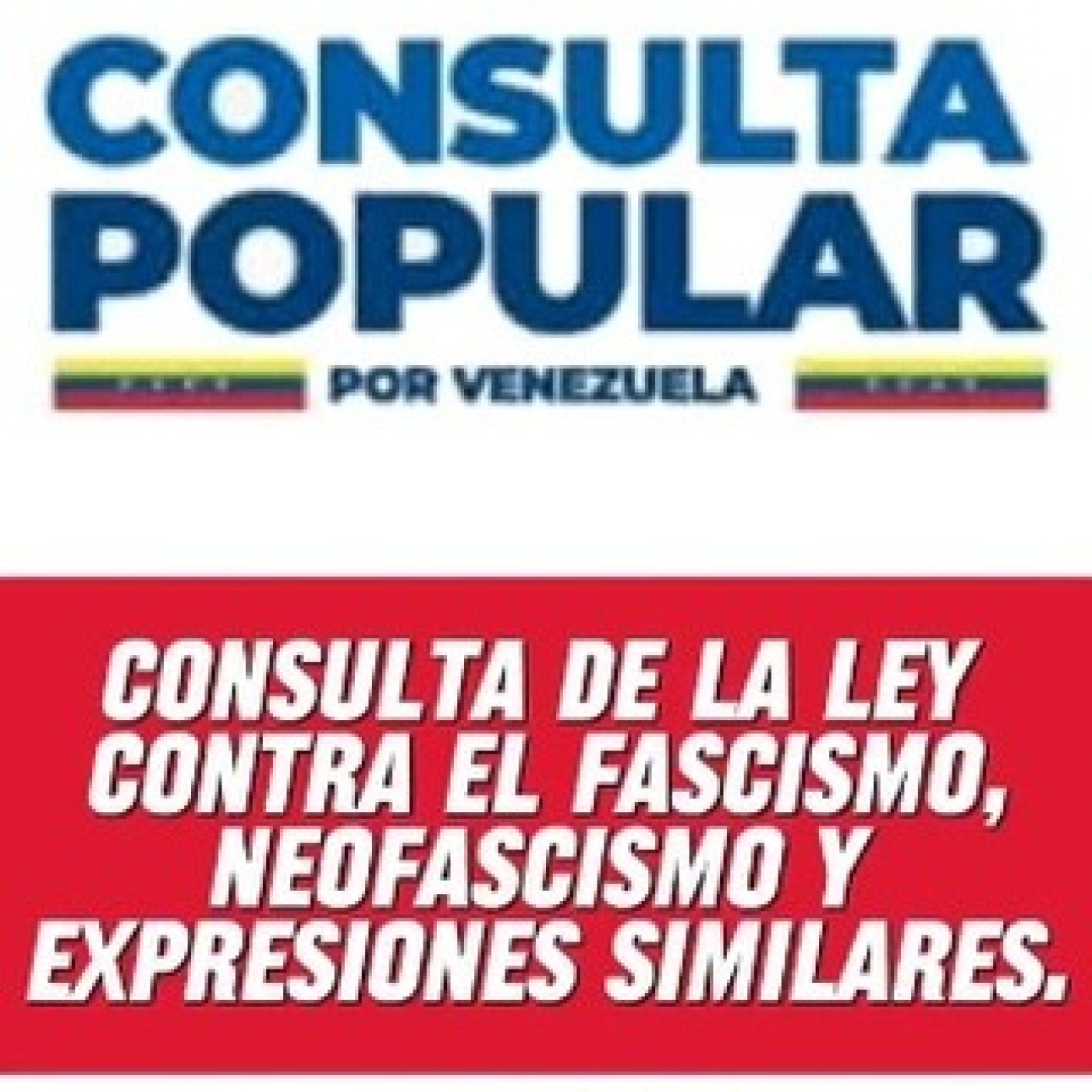 En Venezuela, Consulta Pública de la Ley contra el fascismo