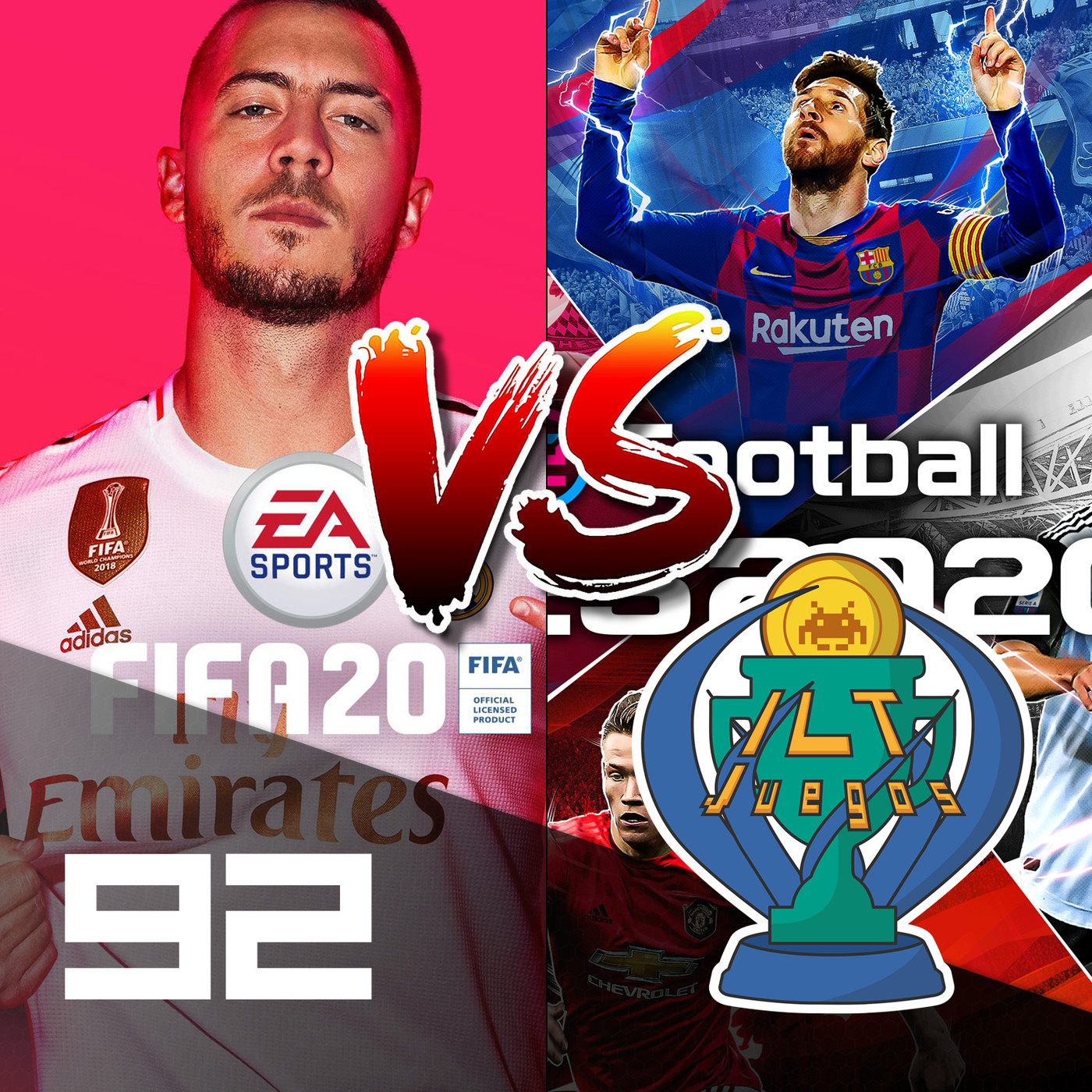 ILT 092: FIFA 20 · VS · eFootball PES 2020 episode artwork