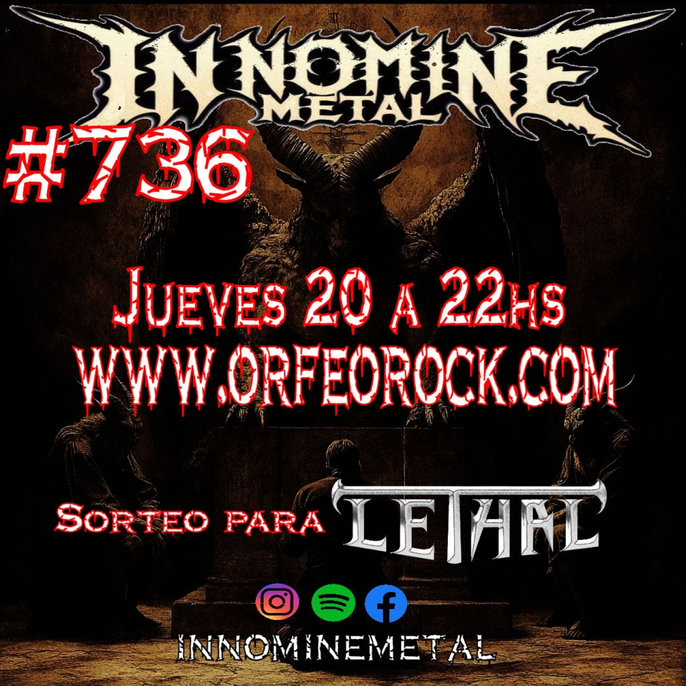 In Nomine Metal 736 - 20-03-2025 - Sorteo Lethal episode artwork