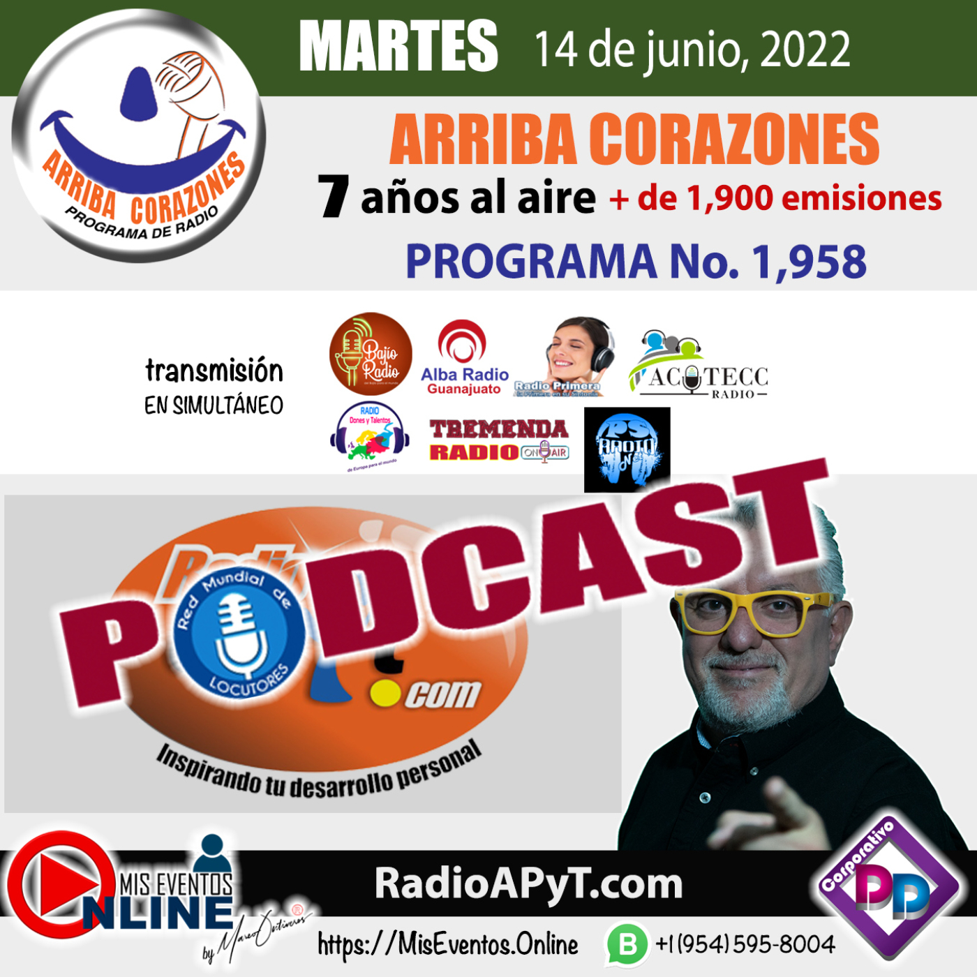 1958-arriba-corazones-2022-06-14-MARTES-Programa04-GrandesExitos-JuanLuisGuerra-y-sus-440 episode artwork