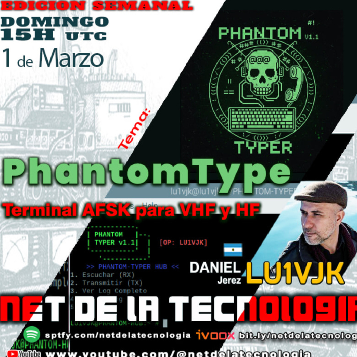#518 Phatom Typer FSK para radioaficionados por LU1VJK Daniel episode artwork