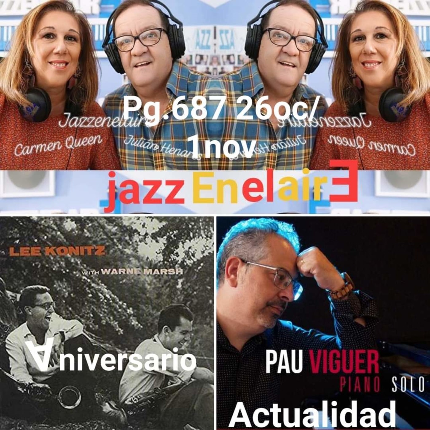Jazzenelaire prog.nº687 STANDARS SEMANAL.- Ornithology.-JAZZANIVERSARIO.-Lee Konitz with Warne Marsh (Atlantic, 1955).-J episode artwork