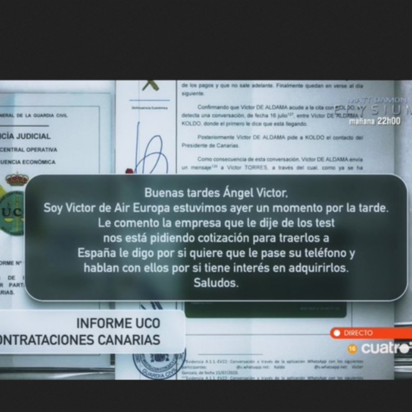 Horizonte: Las claves del informe de la UCO sobre Torres