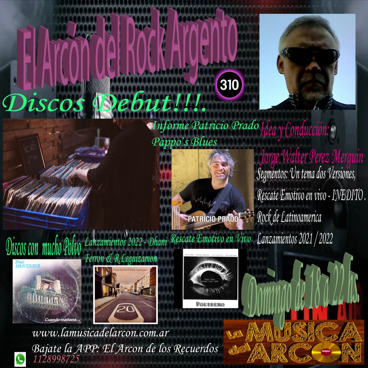 El Arcon del Rock Argento - Emision nº 310 Discos Debut - 16-10-2022 episode artwork