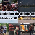 Noticias de abajo 01 Febrero 2019