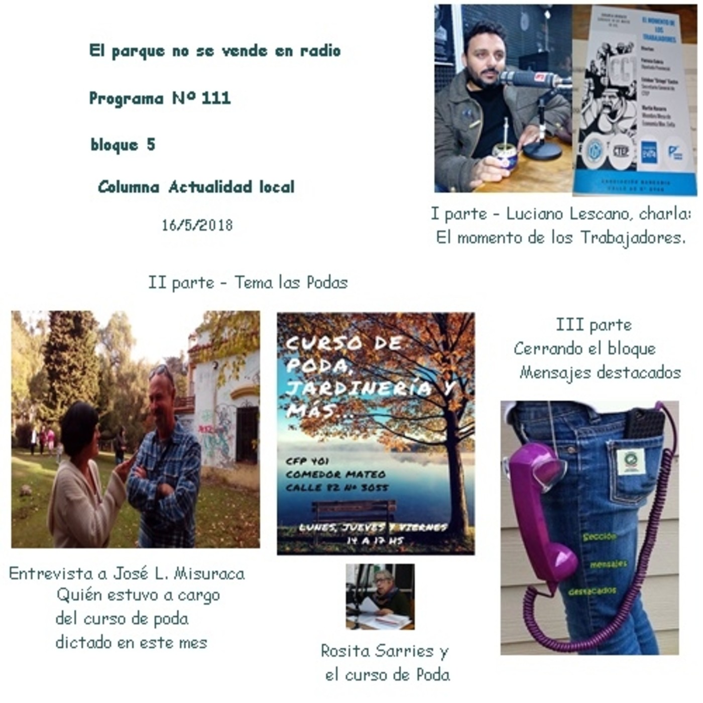 Programa N° 111 - El parque no se vende - bloque 5 episode artwork