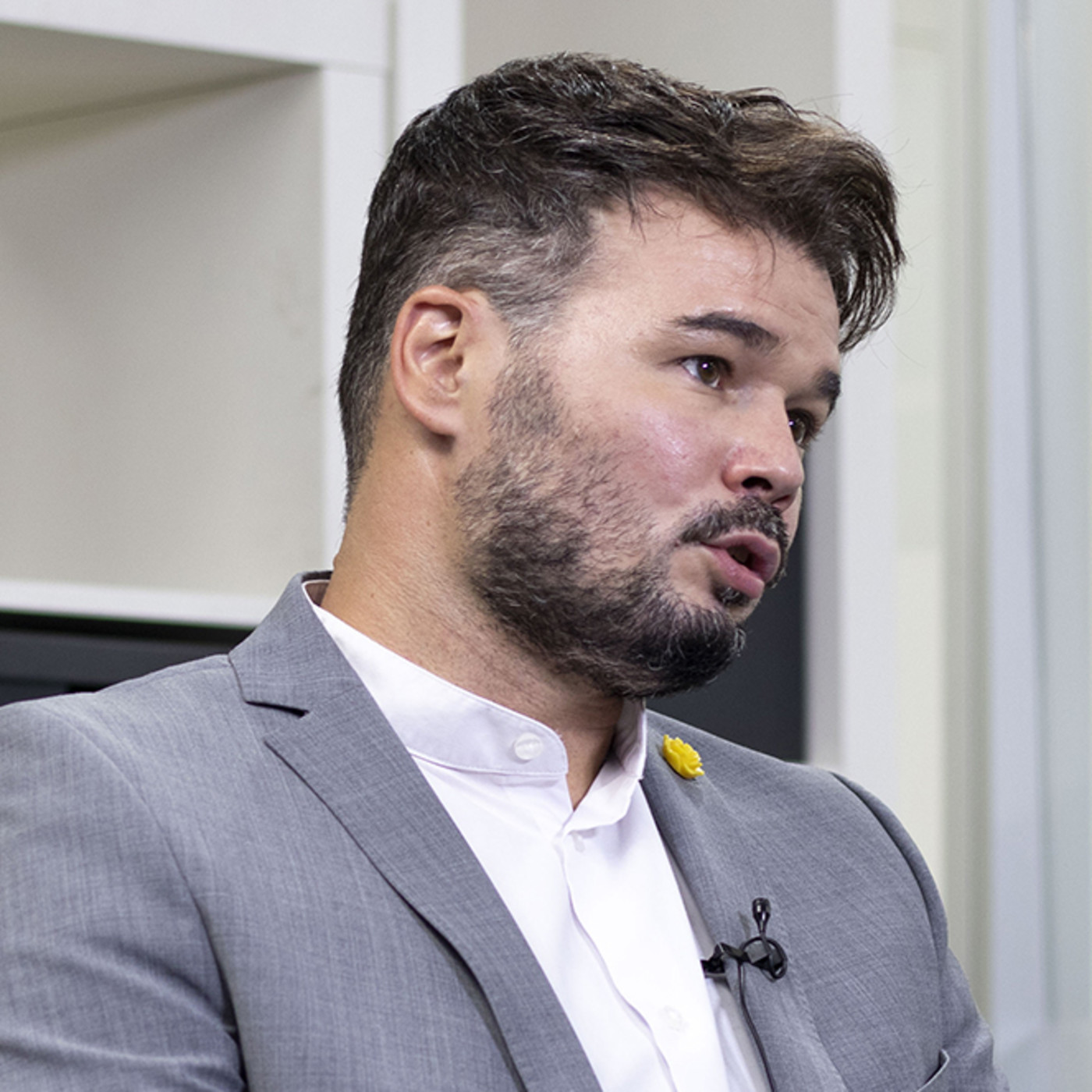 Gabriel Rufián: "Meter a Ciudadanos en la ecuación de los Presupuestos saca a Podemos para los próximos diez años"