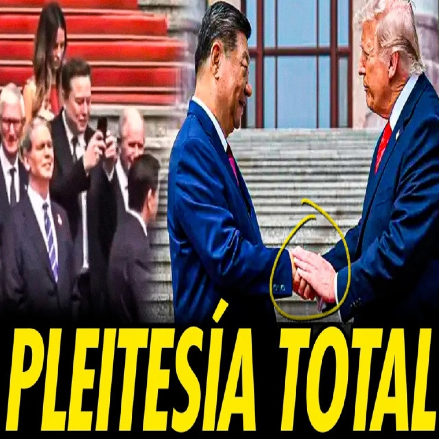 TRUMP Y SU SÉQUITO RINDEN PLEITESÍA A XI JINPING EN CHINA. PP SE LE VUELVE A CHAFAR EL ARGUMENTARIO