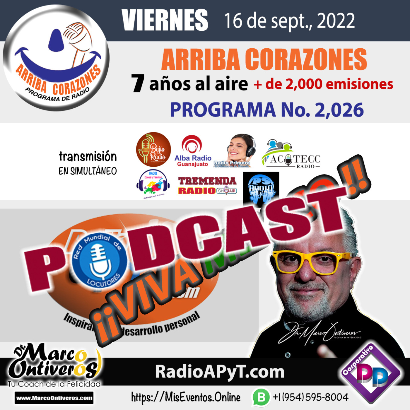 2026-arriba-corazones-2022-09-16-VIERNES-LoMejorDeLaSemana episode artwork