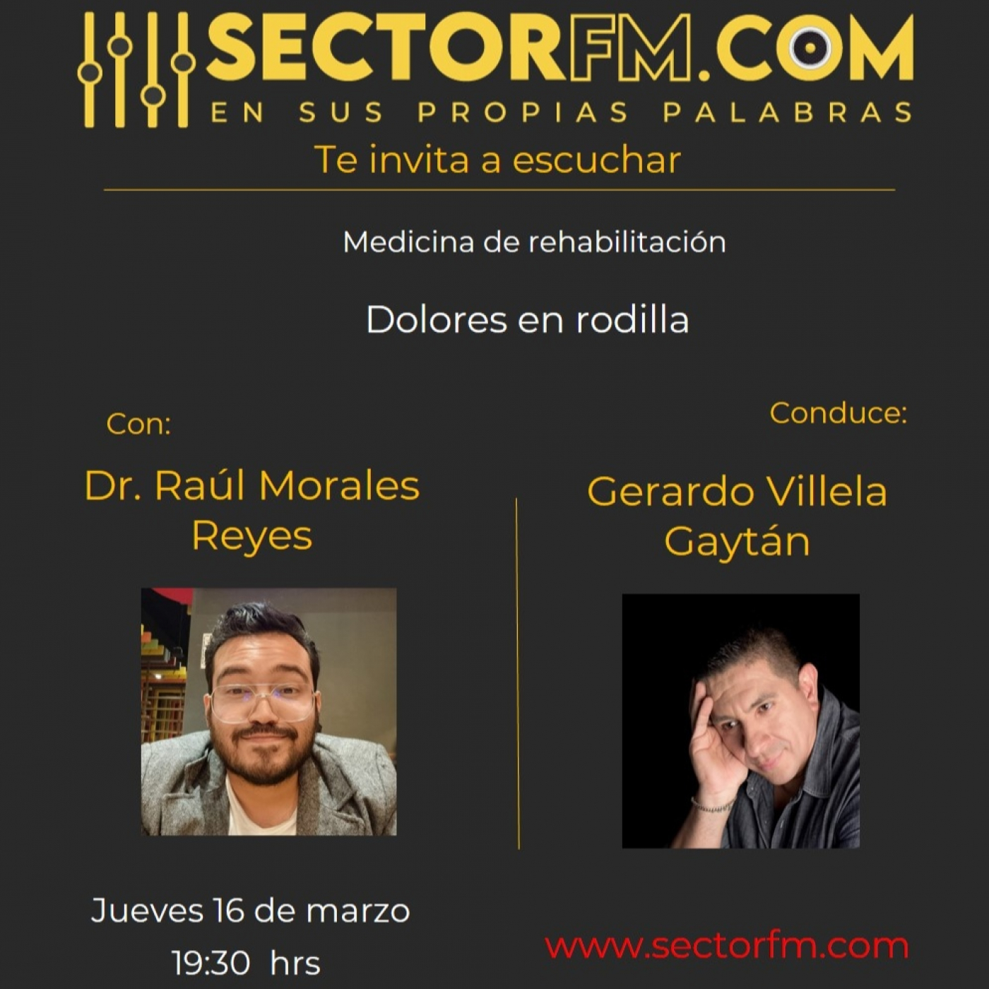 Dolor de rodillas o gonalgias de dos tipos y sus causas con Raúl Morales Reyes 16-03-23 episode artwork