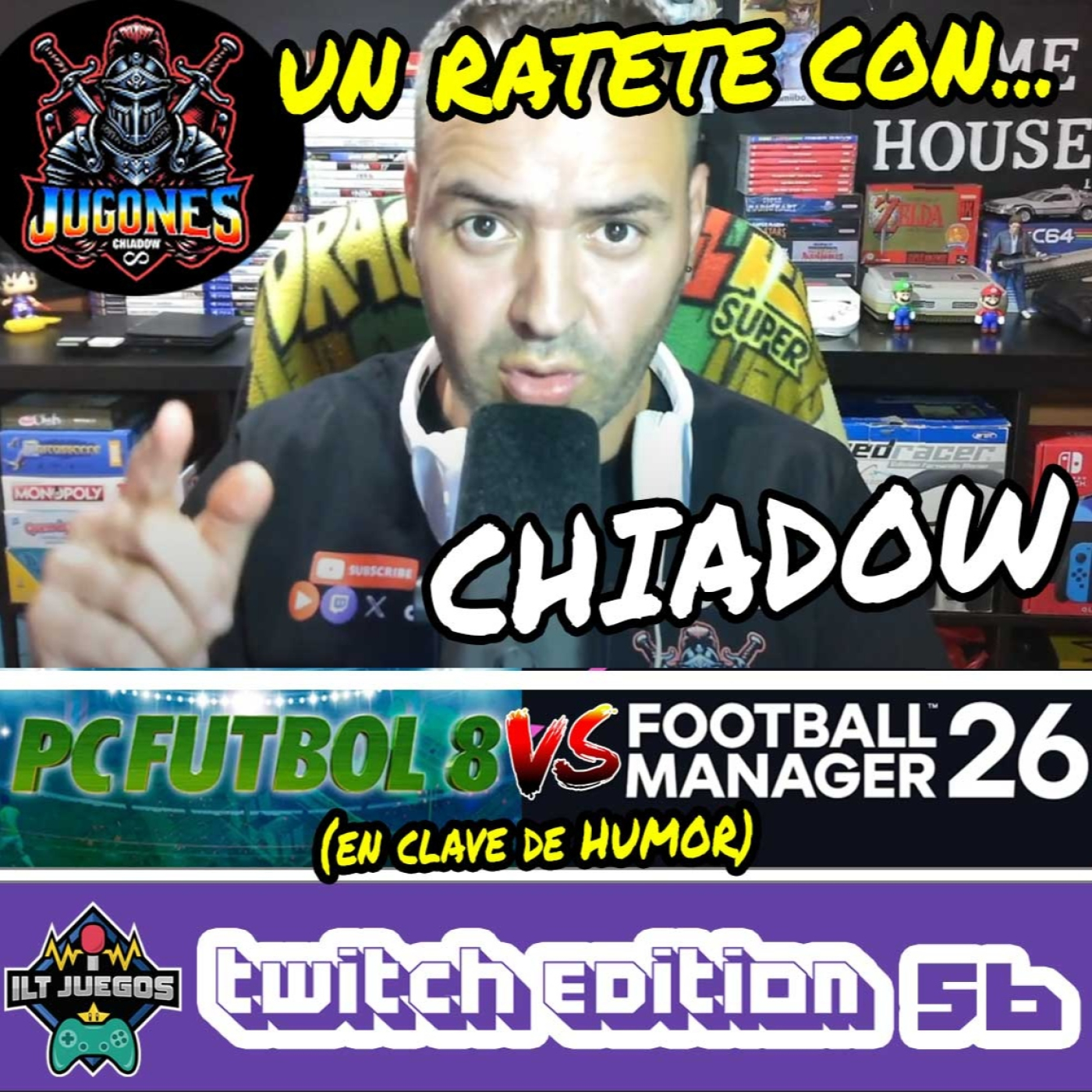  UN RATETE CON... CHIADOW (y PC FÚTBOL 8, OBVIO)⚽[ILTJuegos -Twitch·Edition- #056] episode artwork
