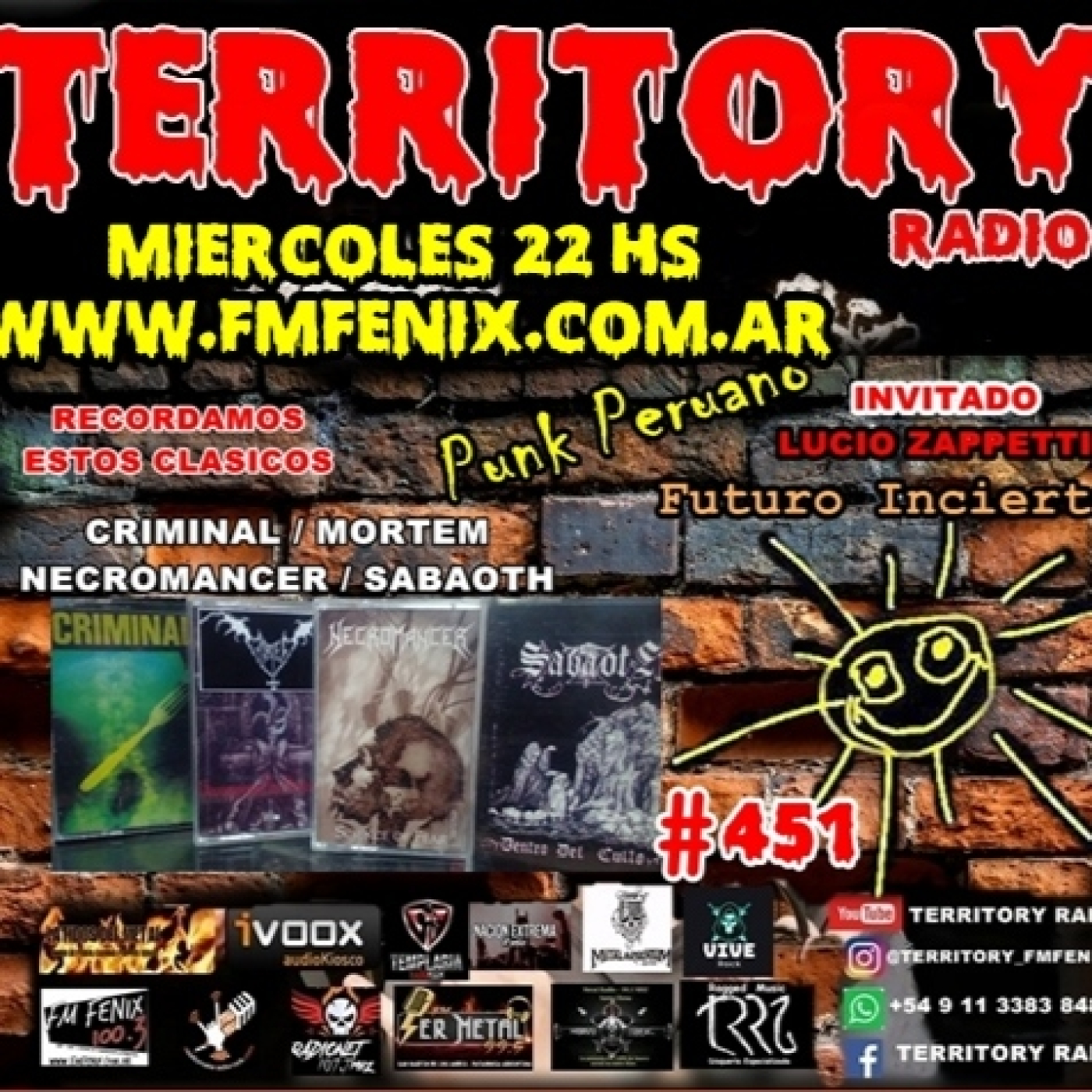TERRITORY RADIO #451 (20-09-2023) LUCIO - SEBA- FUTURO INCIERTO episode artwork
