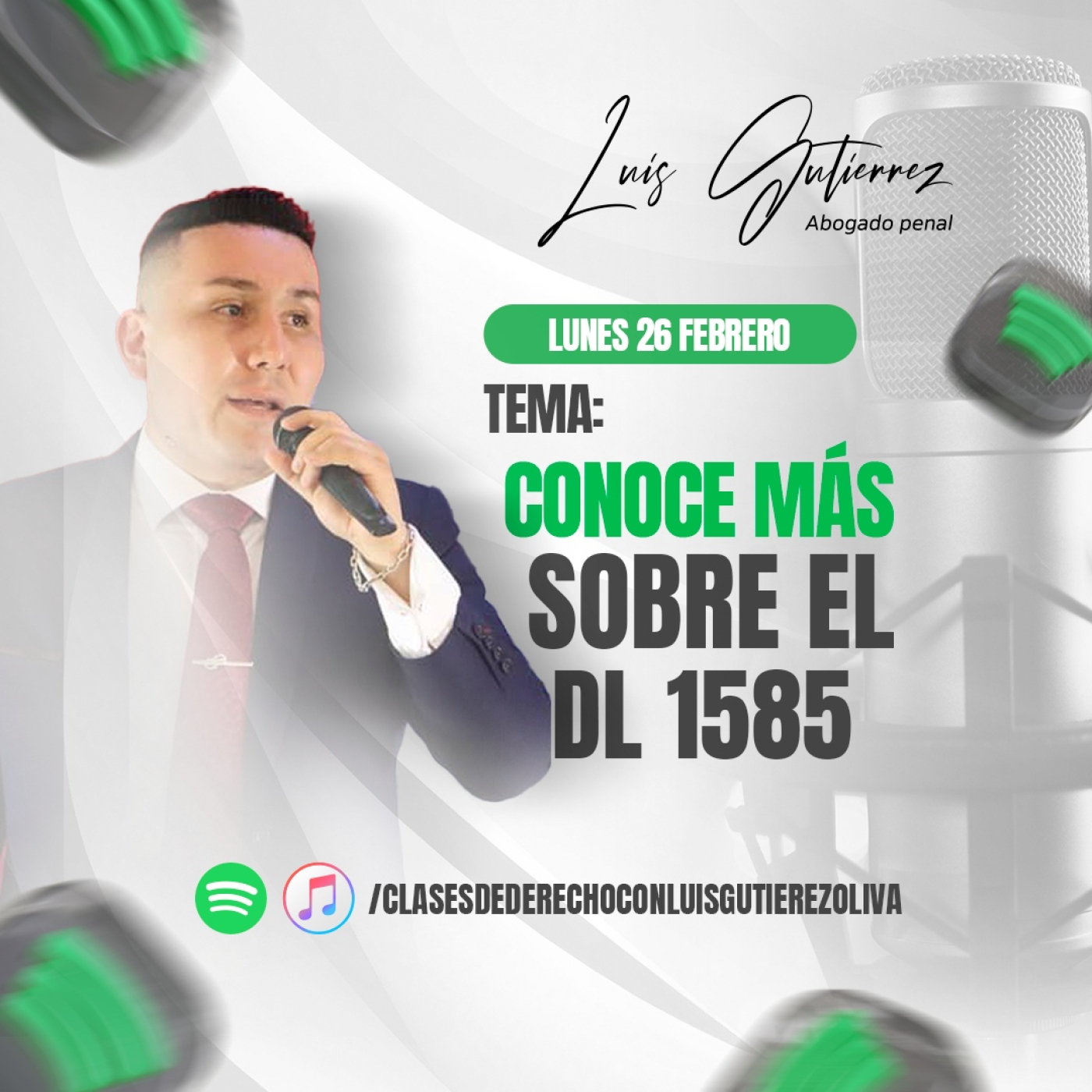 Clases de derecho, con Luis Gutierrez Oliva