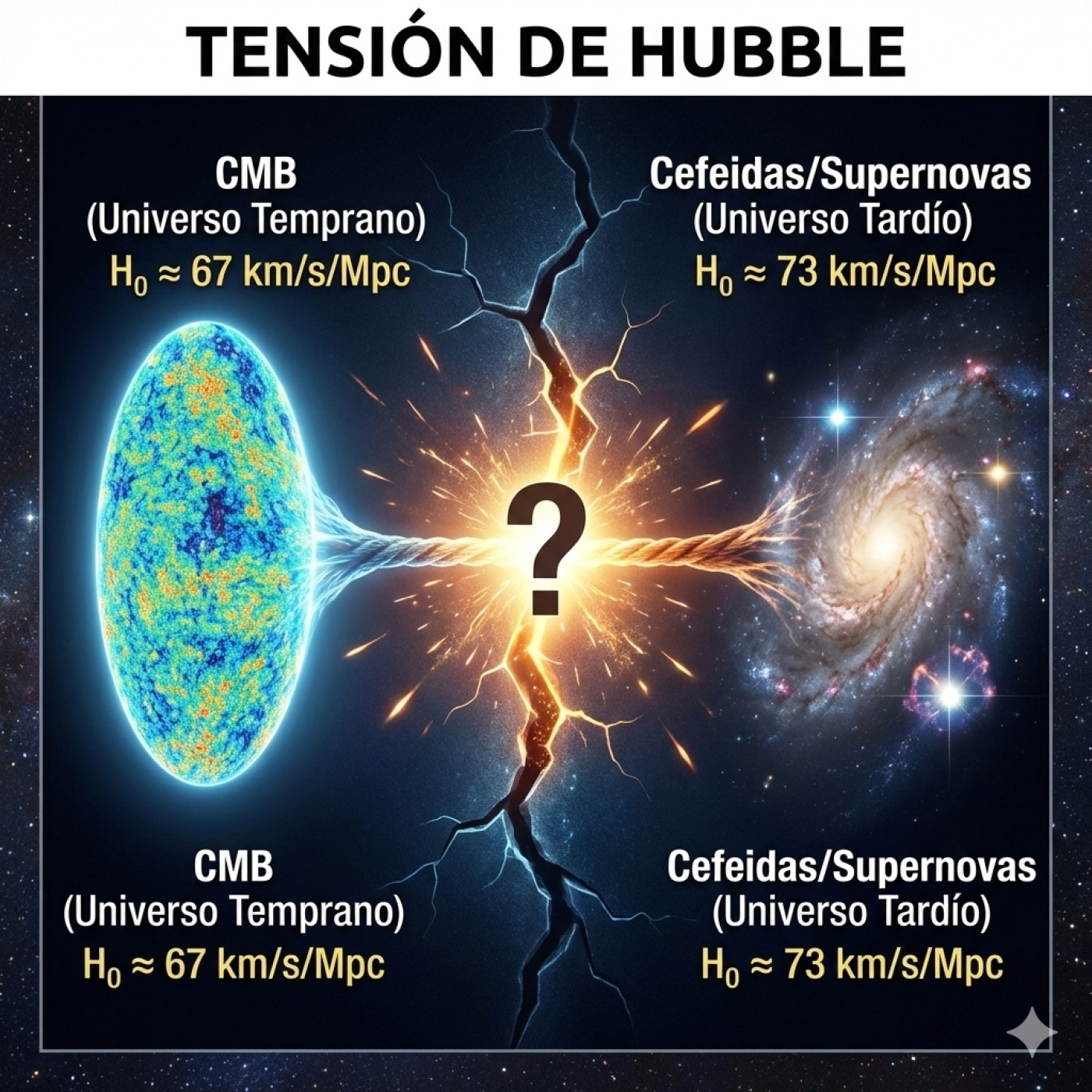 1821 - Cosmología: Los resultados de DES, la Tensión de Hbble y las lentes gravitacionales - Episodio exclusivo para mecenas