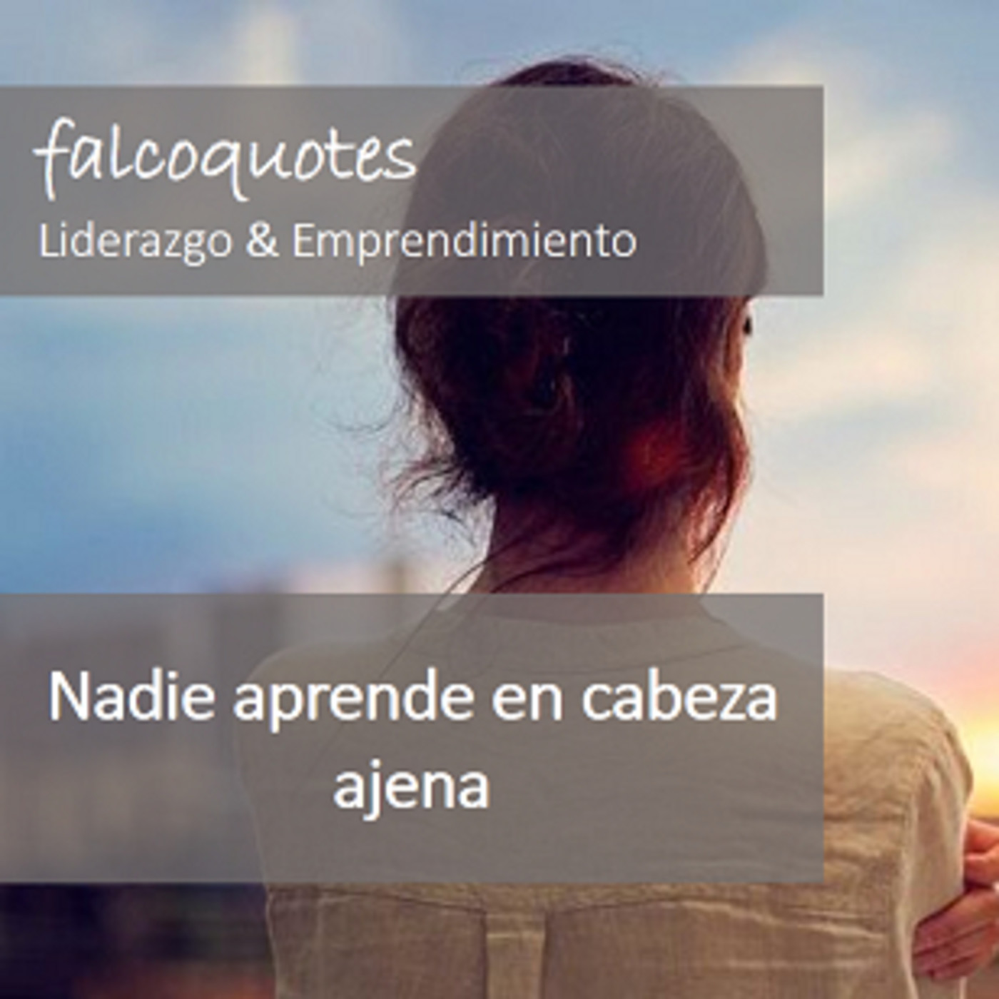 Nadie aprende en cabeza ajena