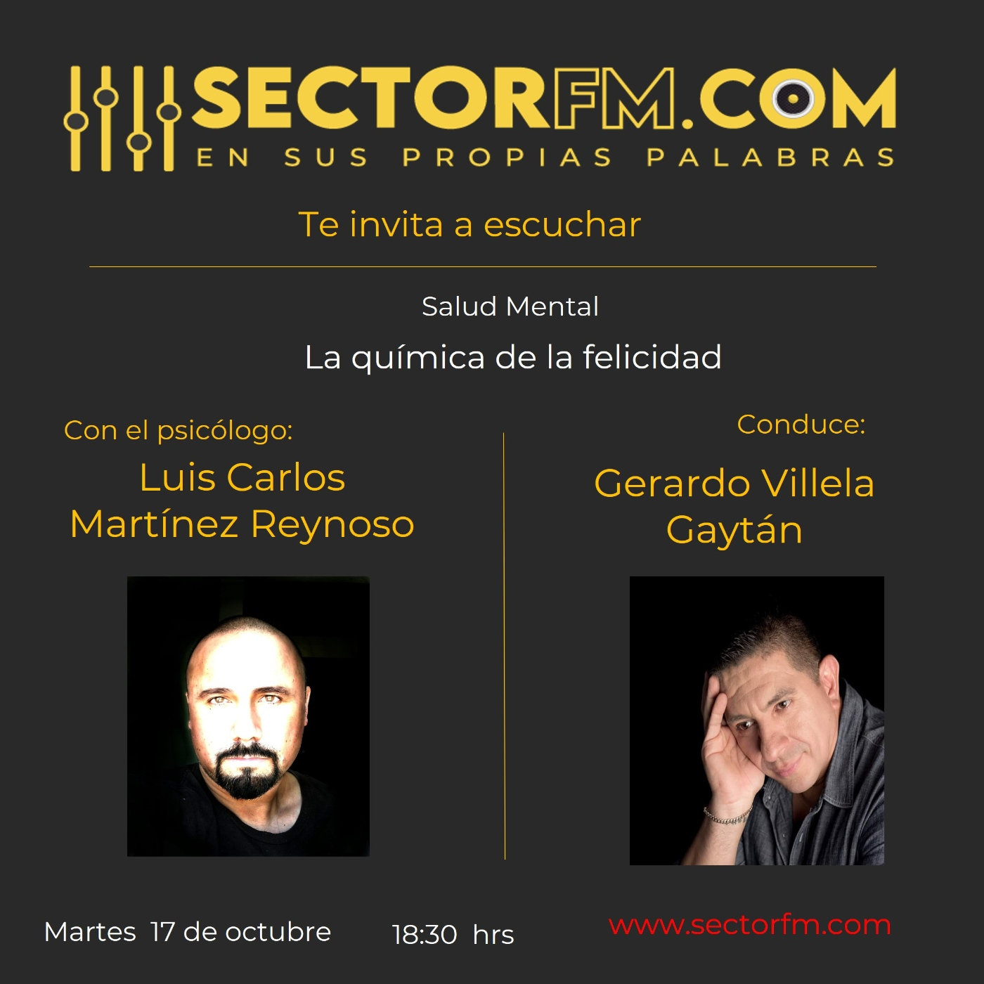 Salud Mental con Luis Carlos Martínez La Química de la Felicidad 17-10-23 episode artwork