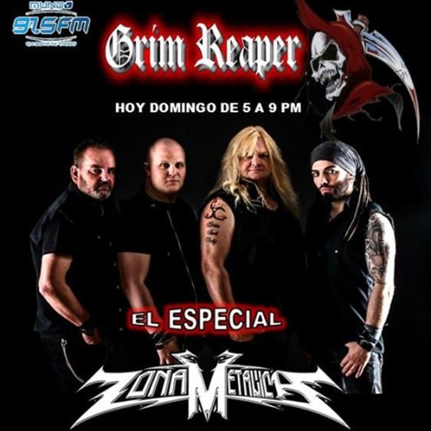 ZONA METALICA ESPECIAL DE GRIM REAPER 8-enero -2017 episode artwork