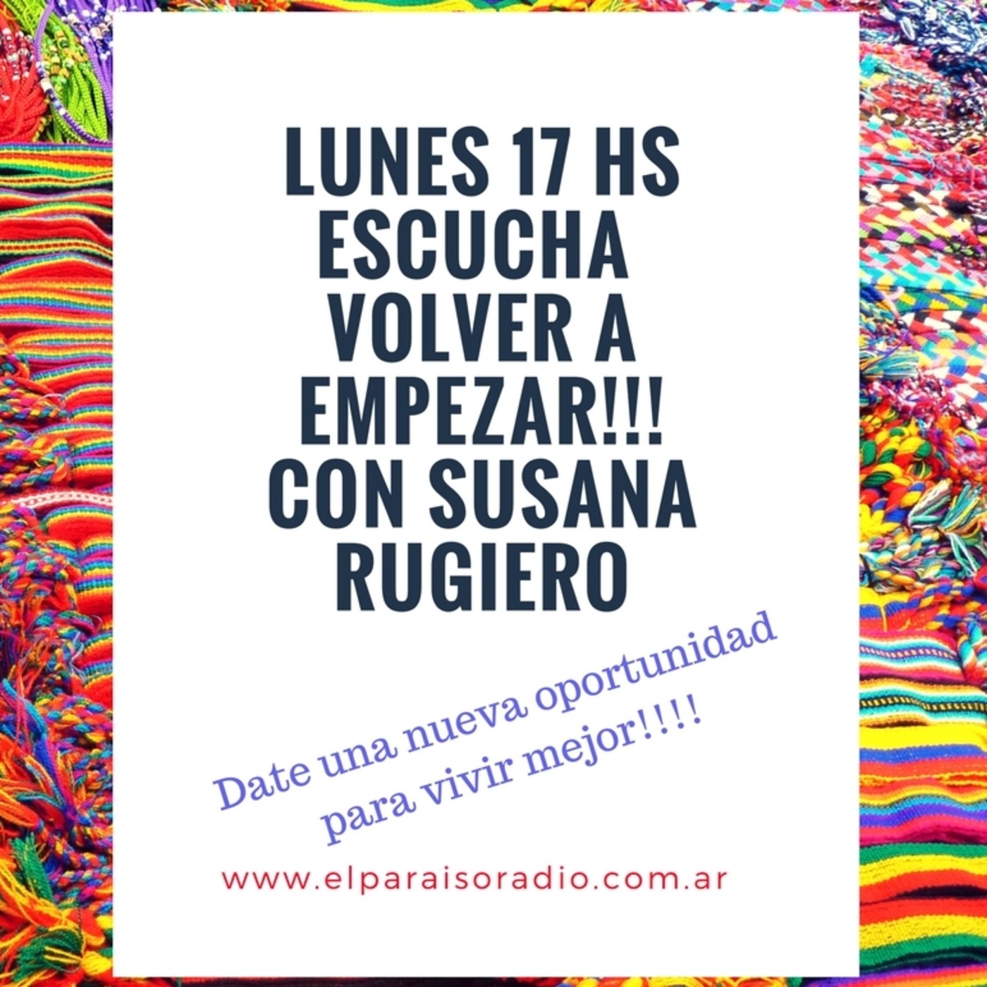 Volver a empezar. Susana Rugiero.