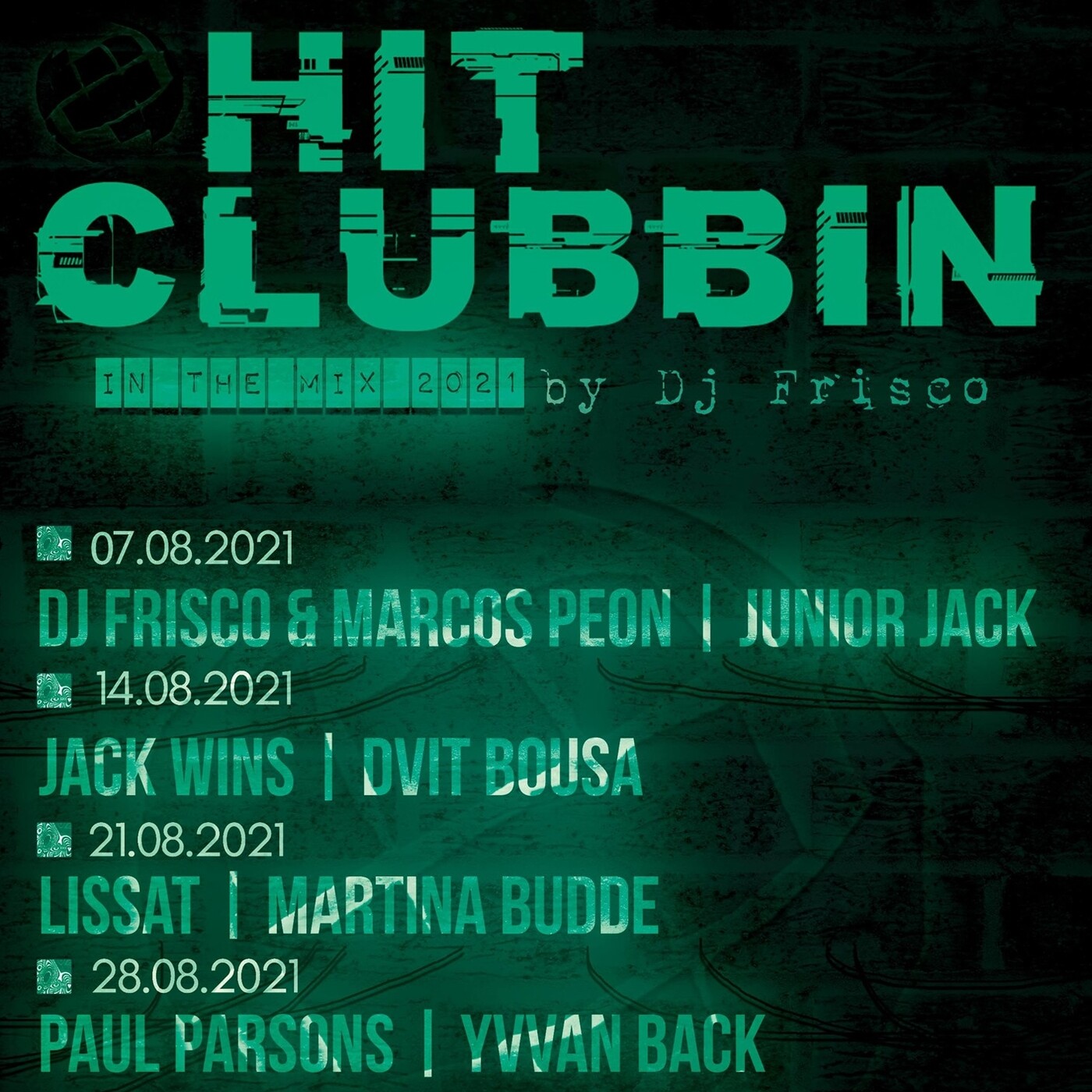 Hit Clubbin´854 Radio show 21.08.21 by Frisco episode artwork