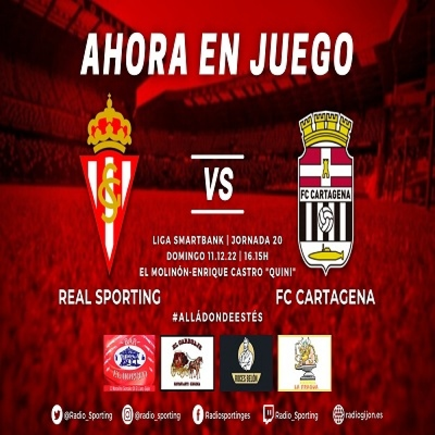 Ahora en juego jornada 20 #RealSportingCartagena #LigaSmartBank episode artwork