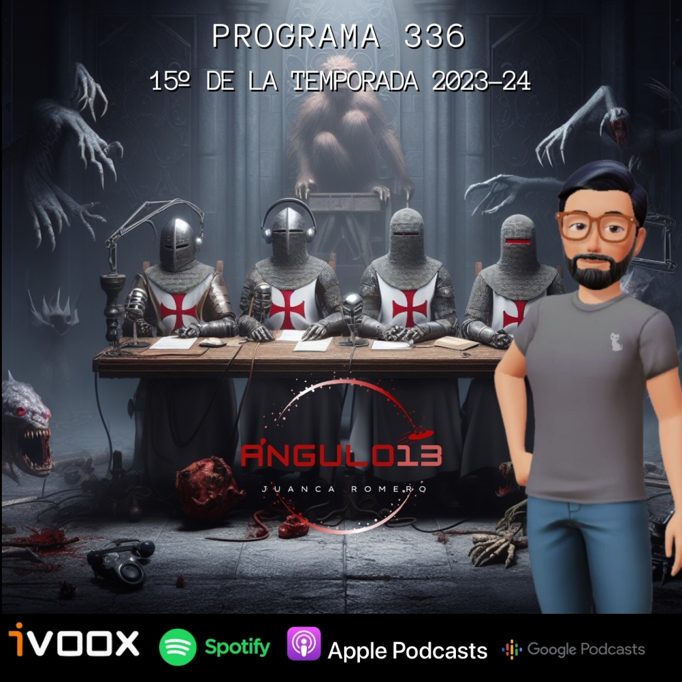 A13_TERTULIA (Los Caballeros de la Mesa Cuadrada), con Félix Friaza, Santi García, Xus JC y Juanca Romero (11-12-2023)