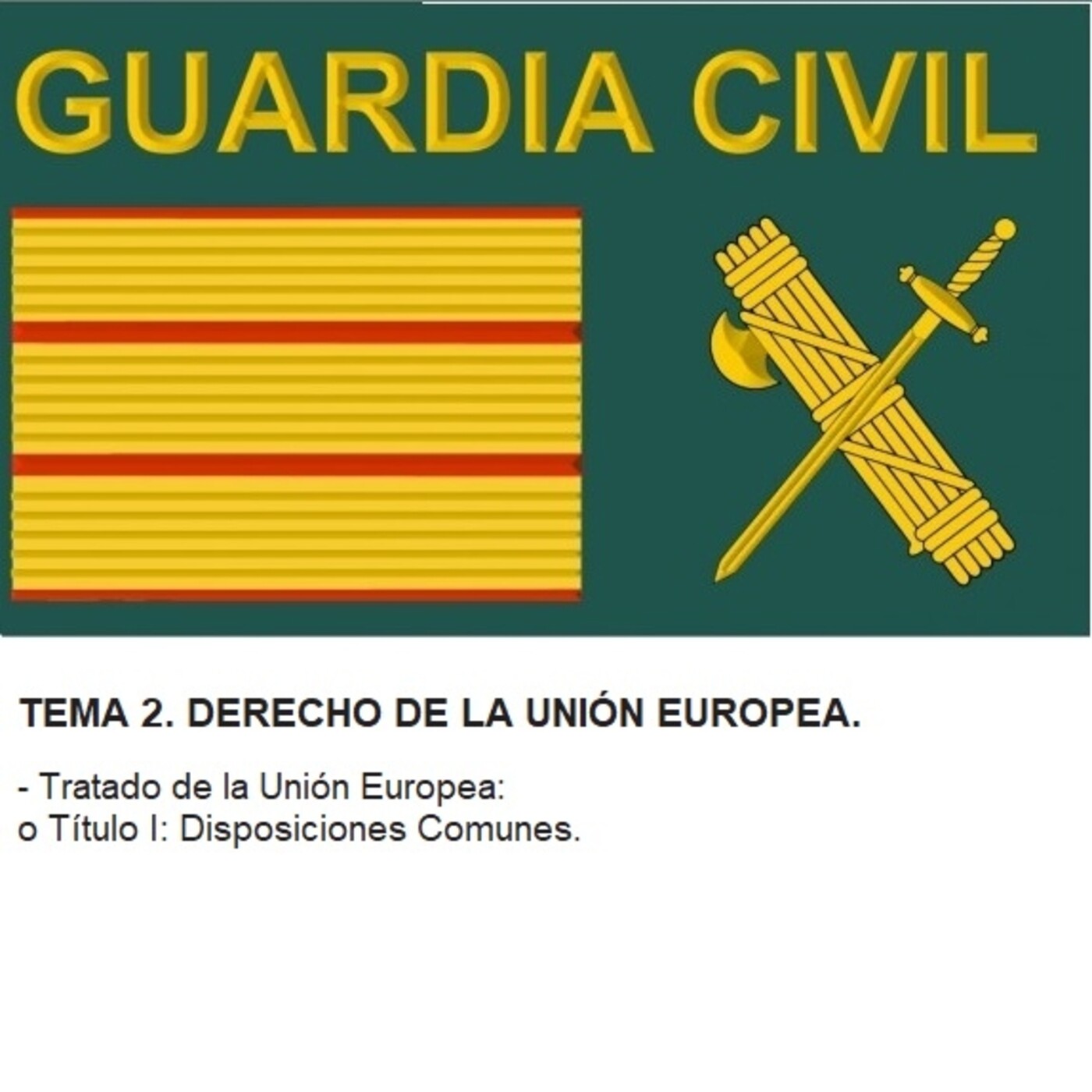 Audio Temario Oposición Guardia Civil.