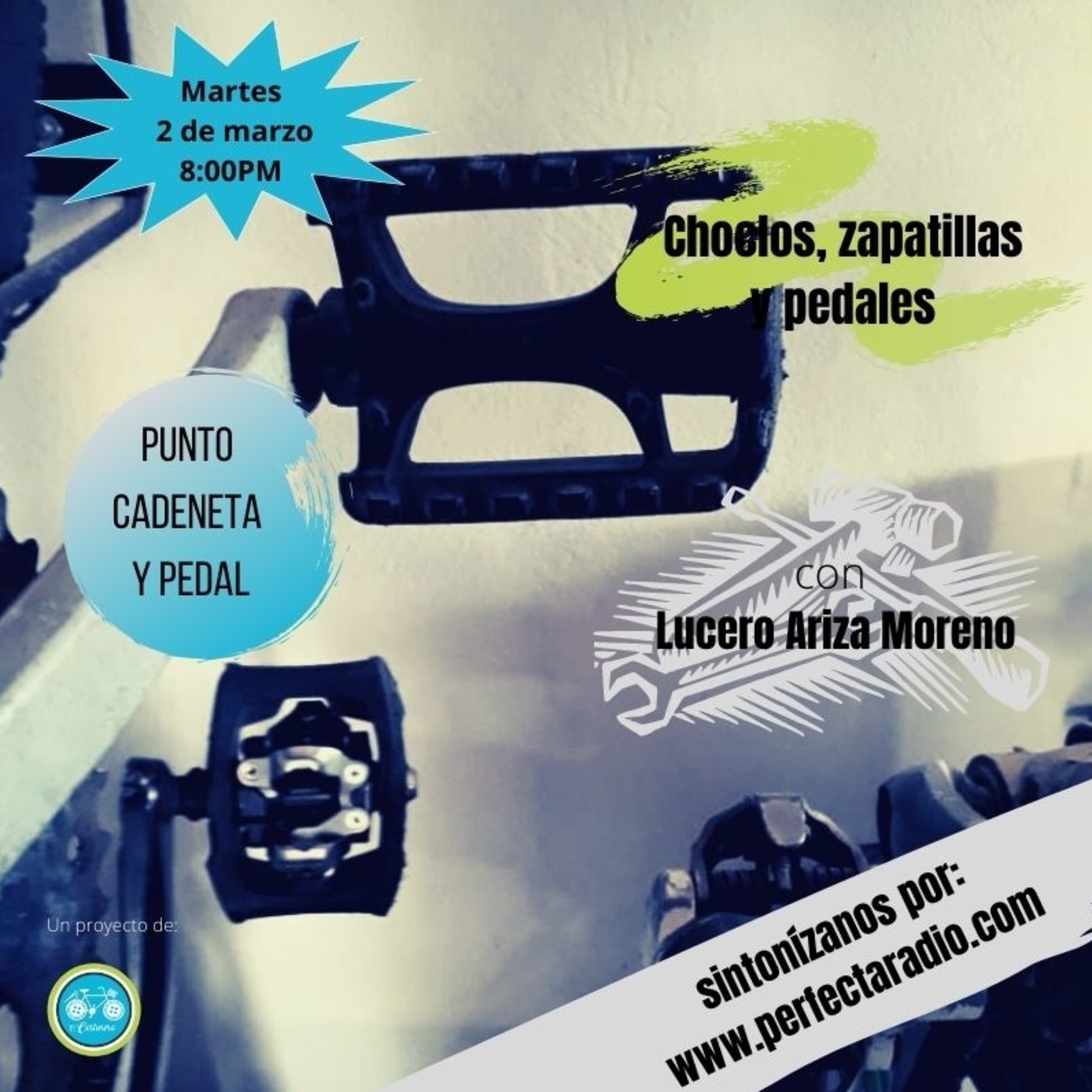 Punto, cadeneta y pedal