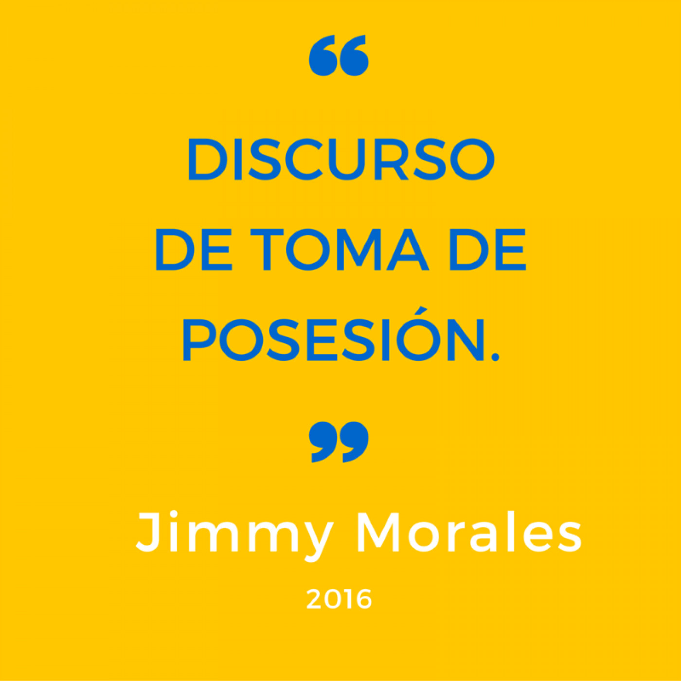 Discurso - Toma de posesión