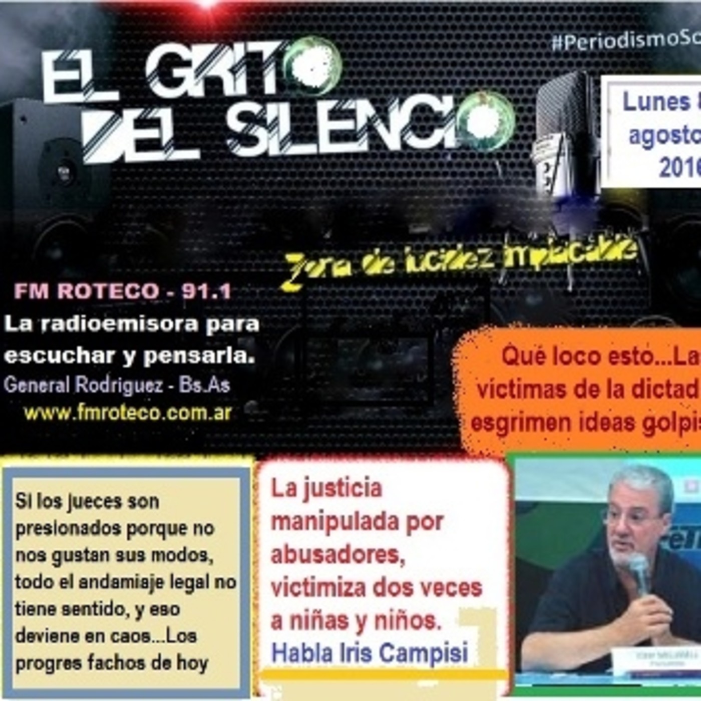 El Grito del Silencio - Lunes 8 de Agosto de 2016 episode artwork