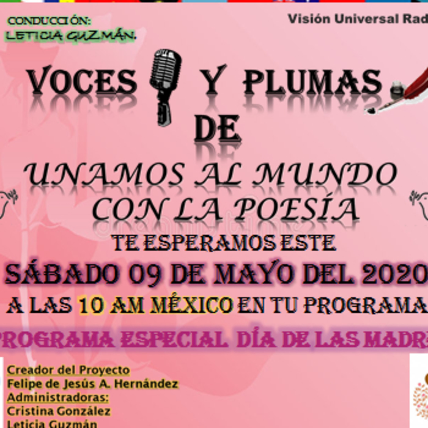 VOCES Y PLUMAS DE UNAMOS AL MUNDO CON LA POESÍA