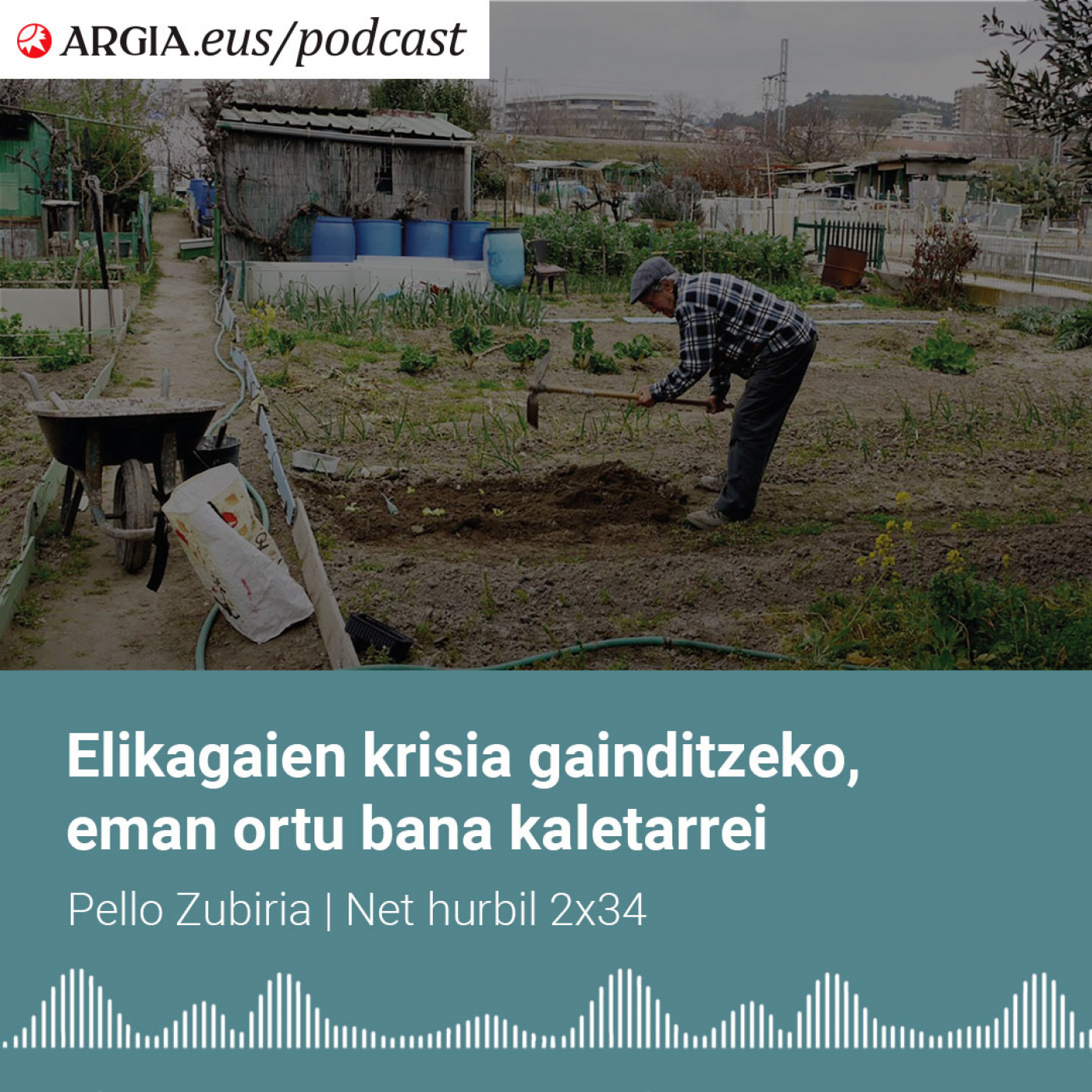Elikagaien krisia gainditzeko, baserritarrak sustatzeaz gain kaletarrei eman aukera ortu bana edukitzeko episode artwork