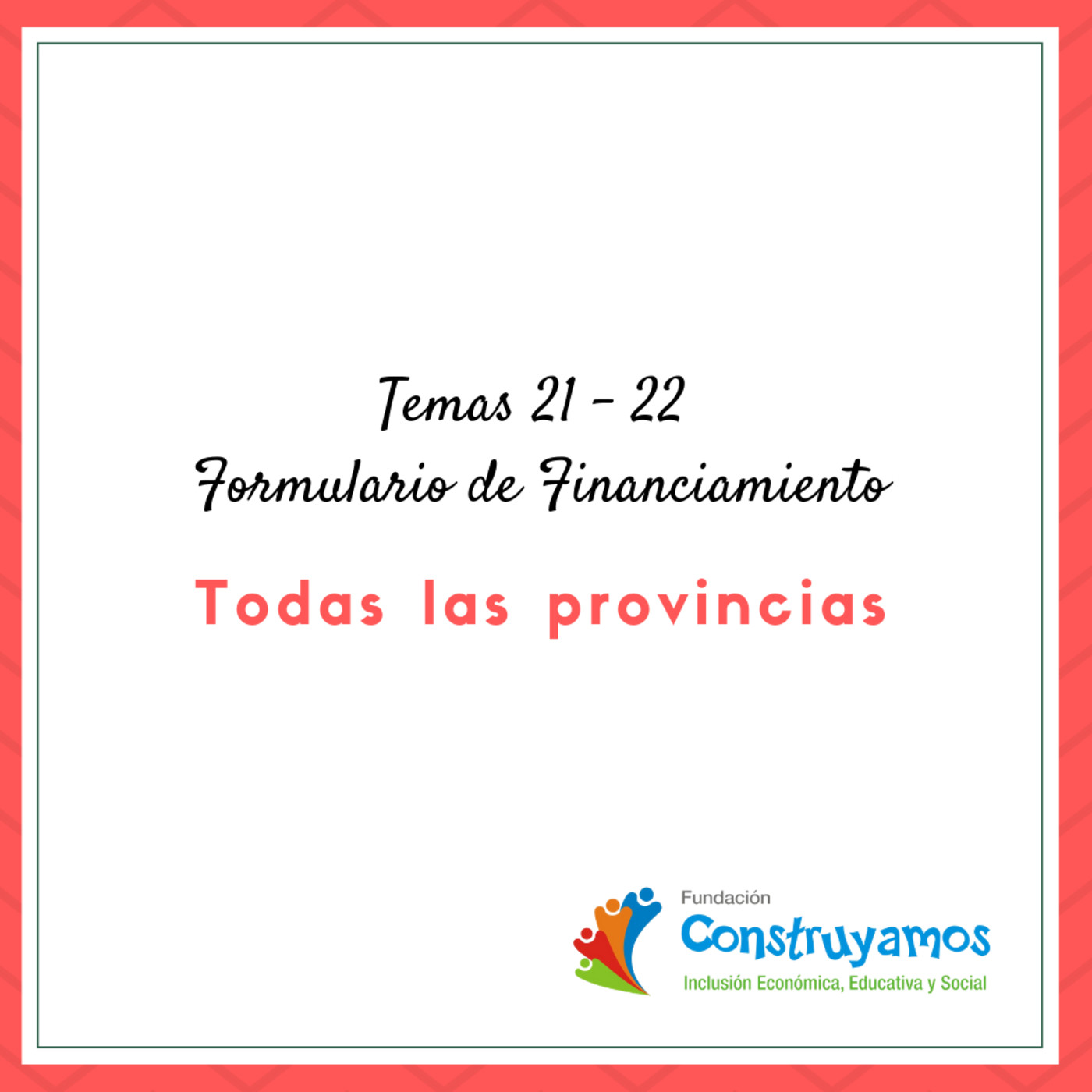 Clases Programa CONSTRUYAMOS