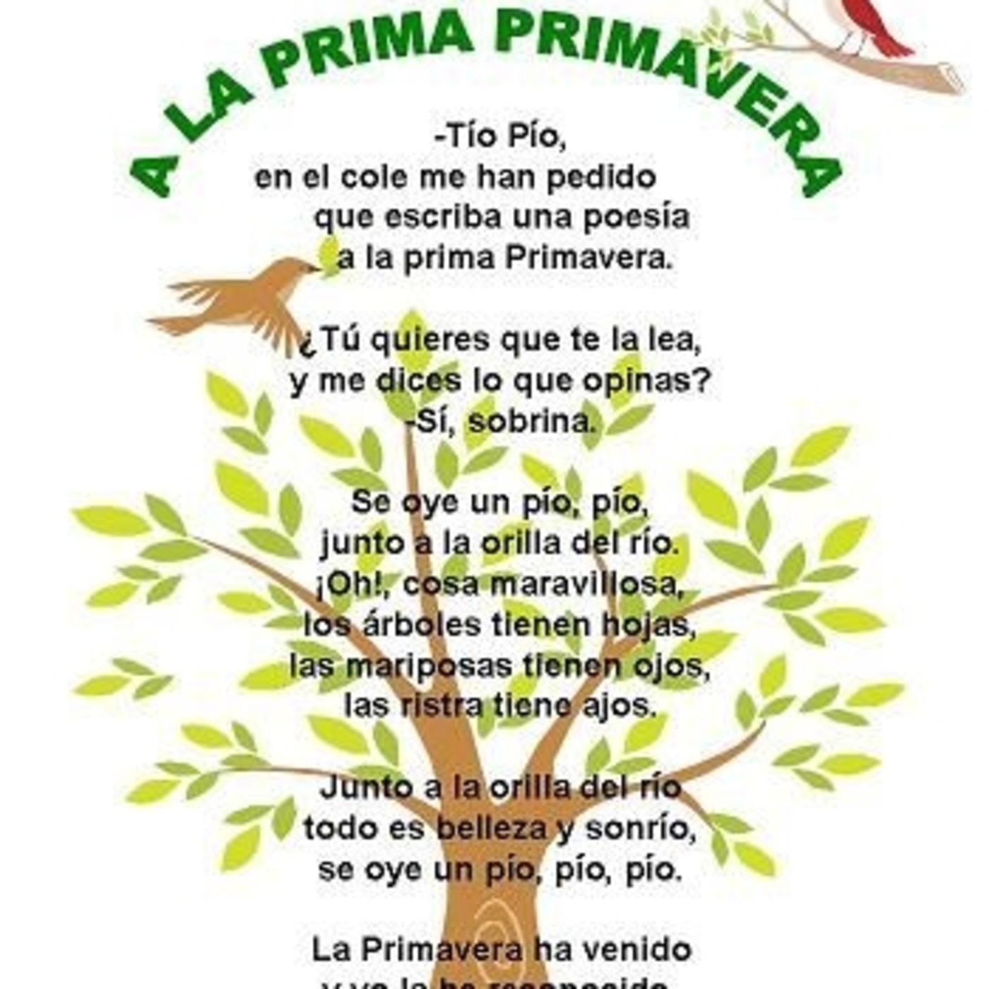 POESÍA A LA PRIMA PRIMAVERA