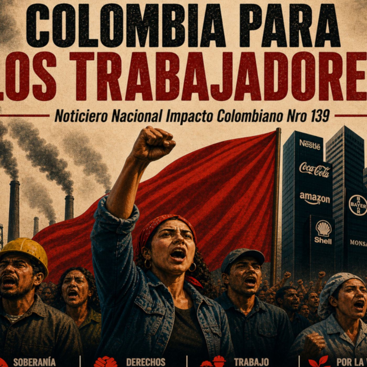 COLOMBIA PARA LOS TRABAJADORES//Noticiero Nacional Imapcto Colombiano//Sinpal//ELN