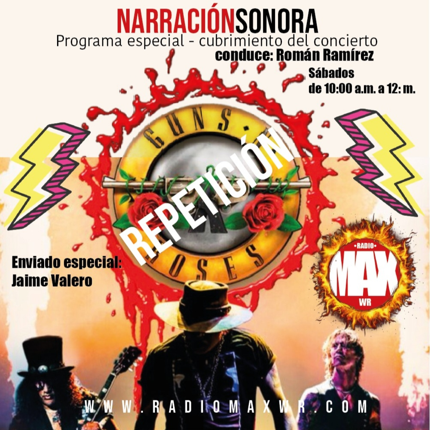 Cubrimiento Concieto Guns -n- Roses