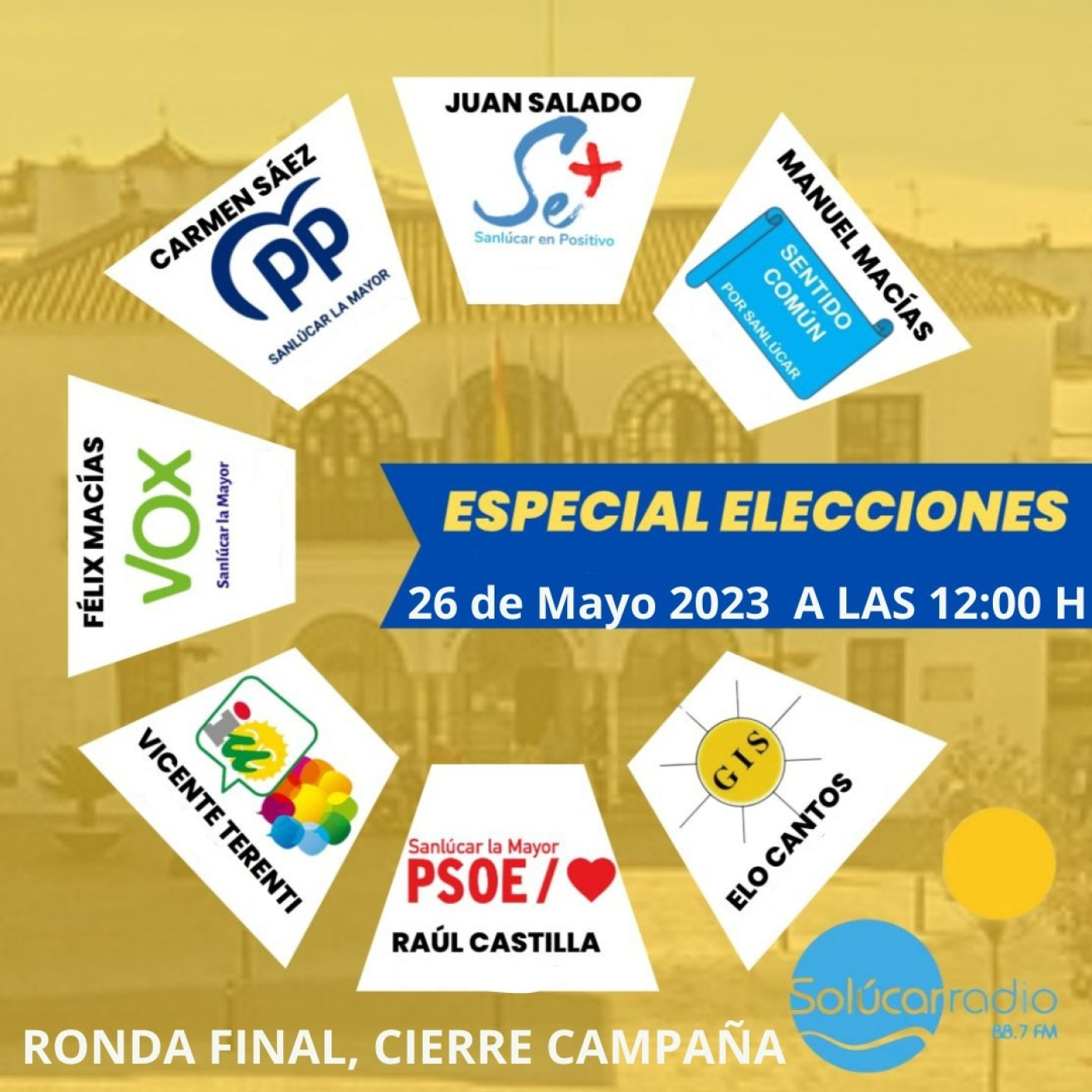 RONDA FINAL INTERVENCIONES CANDIDATOS ELECCIONES MUNICIPALES 2023 Sanlúcar la Mayor episode artwork