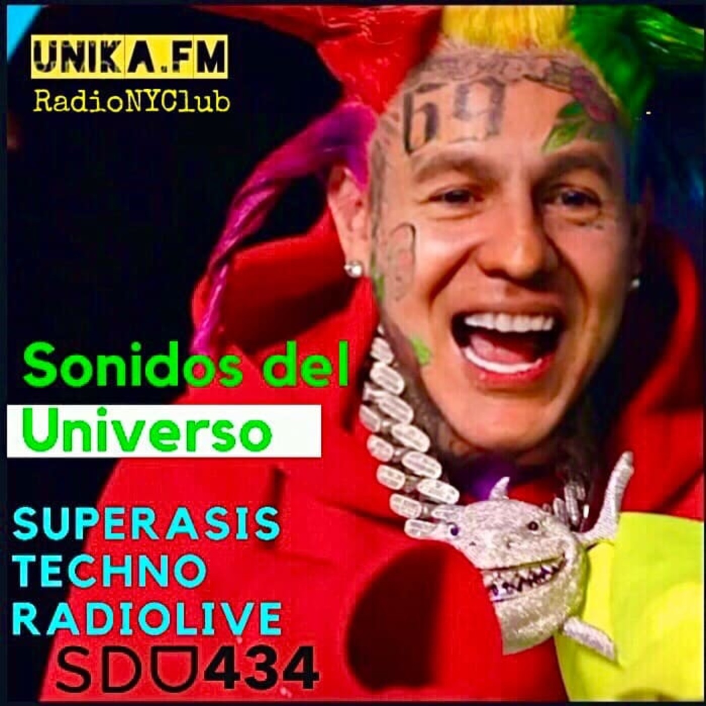 434.- SUPERASIS Presents: SONIDOS DEL UNIVERSO (SDU434) TECHNO RadioLive UNIKA.FM 22.09.20 episode artwork