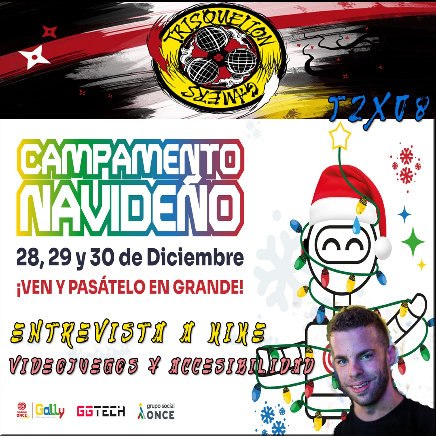 T2X08 Entrevista a Enrique García "Kike" - Videojuegos y Accesibilidad episode artwork