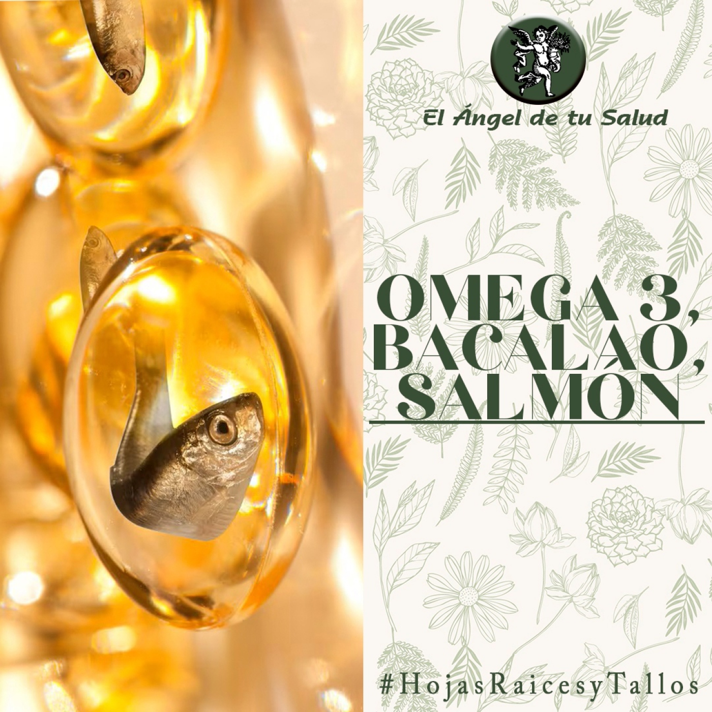El Ángel de tu Salud - Omega 3, Bacalao y Salmón**