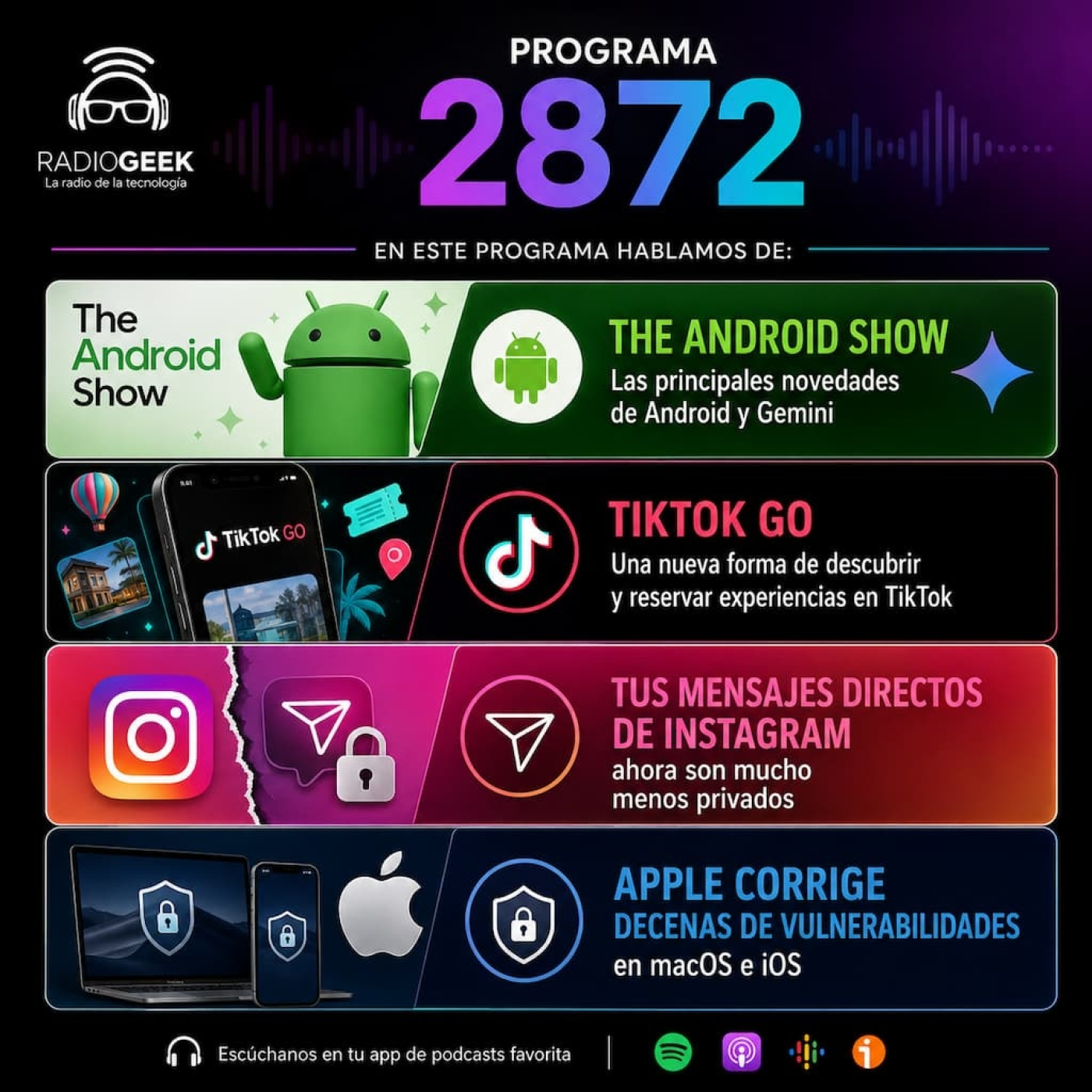 Radiogeek 2872 - Novedades del Android Show de Google