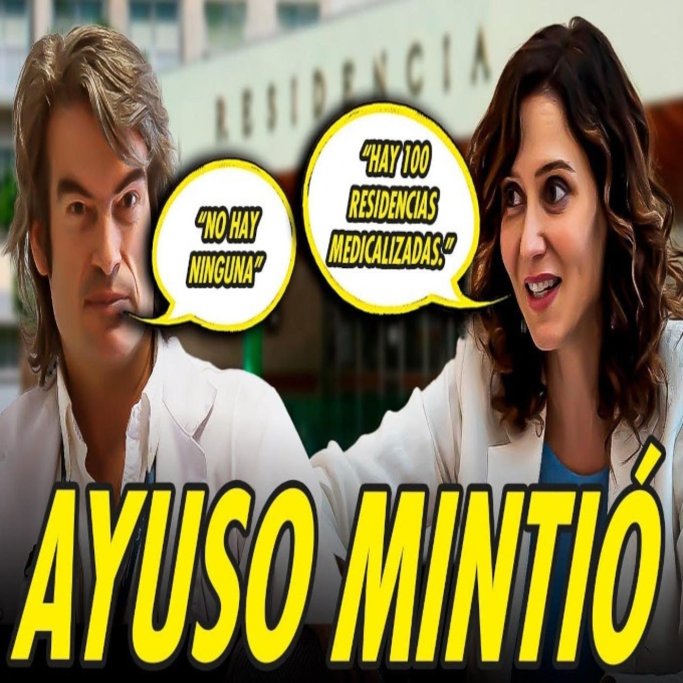 AYUSO MINTIÓ SOBRE LA MEDICALIZACIÓN DE LAS RESIDENCIAS. CARLOS MUR AVISÓ DEL DESASTRE