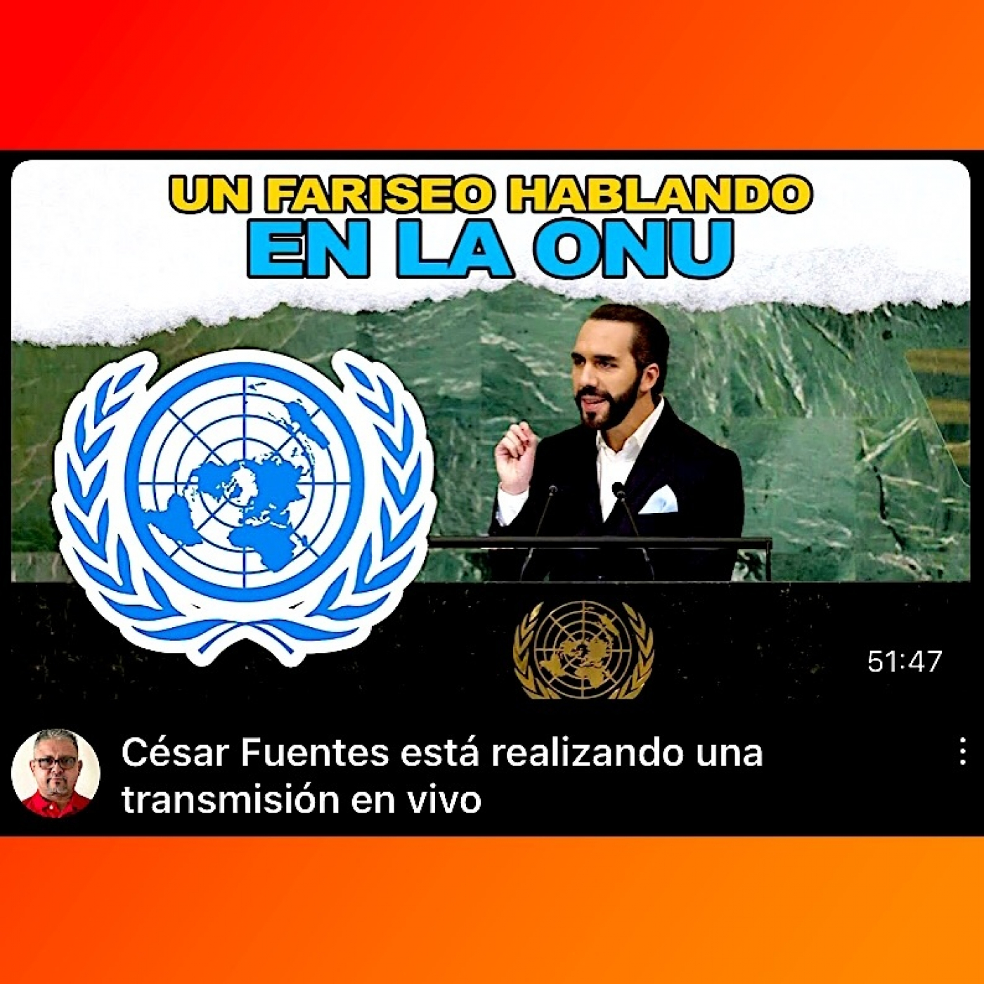 UN FARISEO HABLANDO EN LA ONU / César Fuentes en YouTube episode artwork