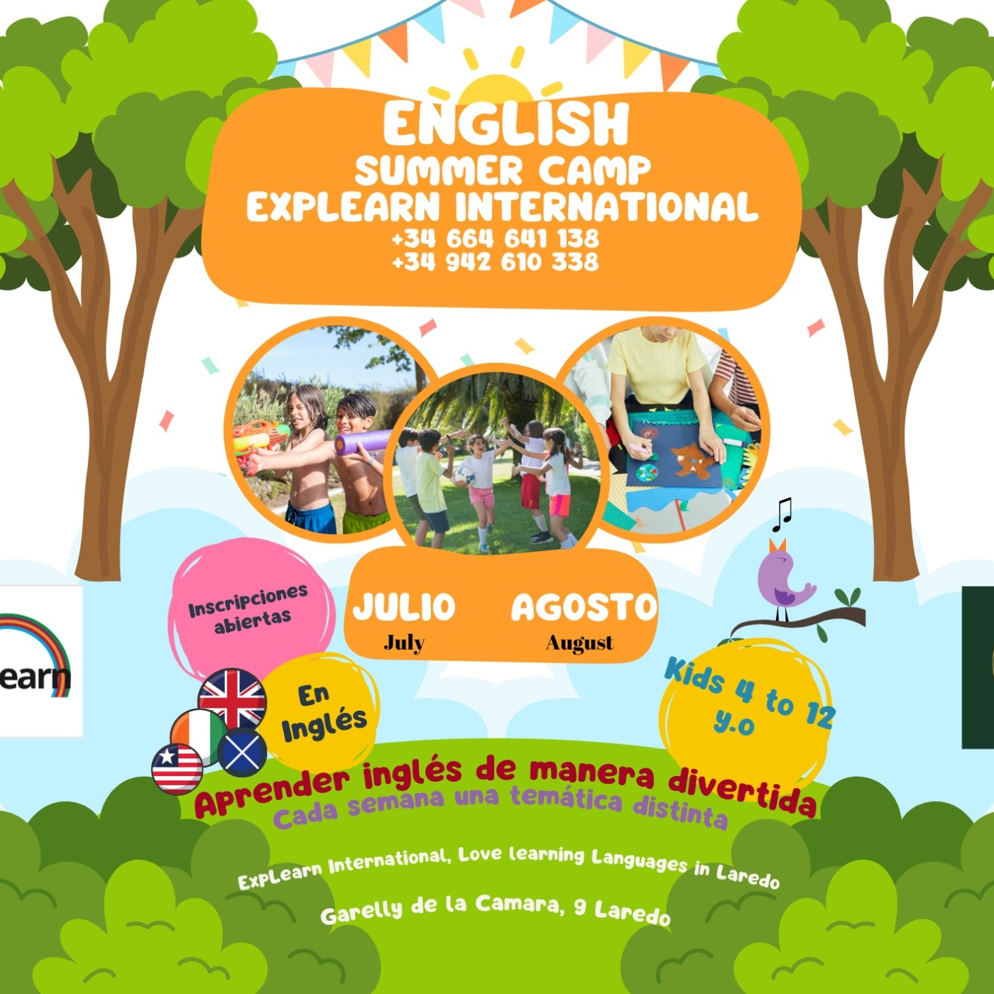 Campamentos de inglés en Laredo este verano con ExpLearn International. episode artwork