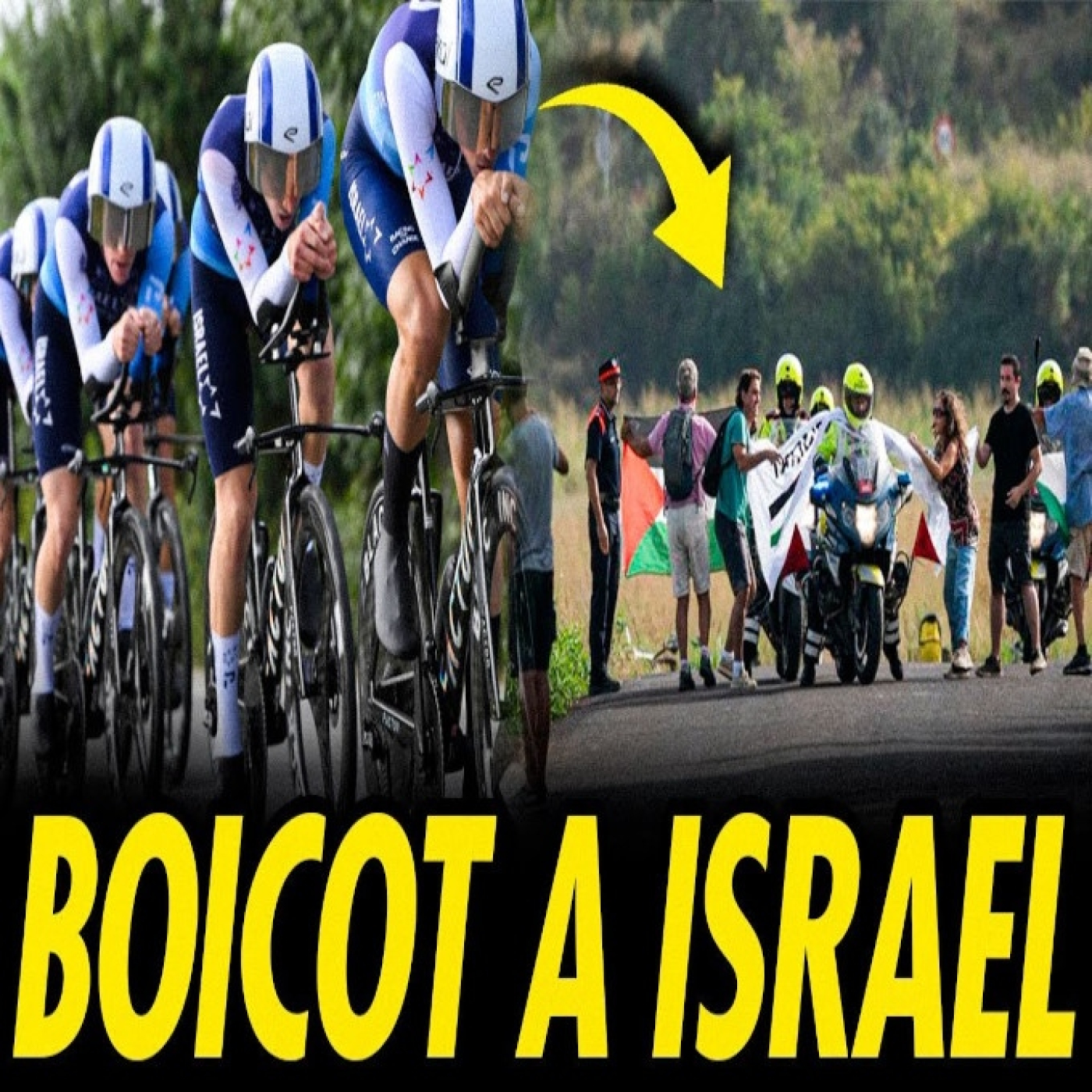 EL BOICOT QUE INCOMODA A ISRAEL EN LA VUELTA CICLISTA