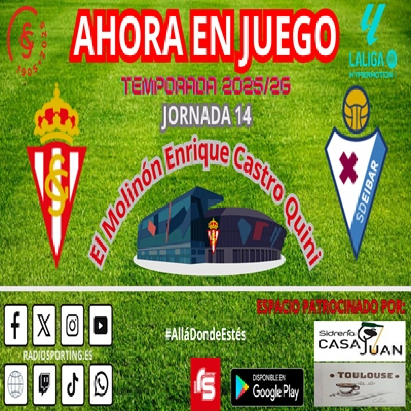 AHORA EN JUEGO Jornada 14 #laligahypermotion #RealSportingEibar episode artwork