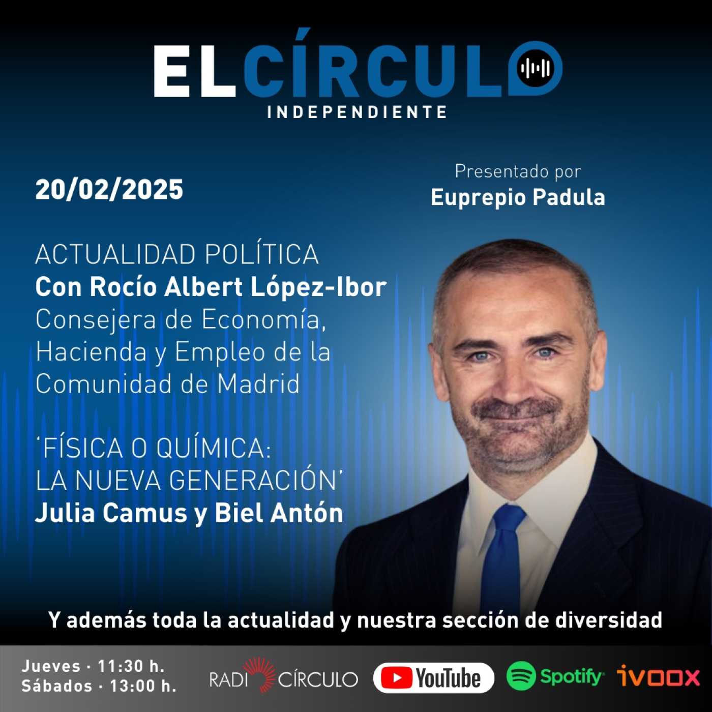 Programa 52: Rocío Albert (Consejera de la CAM) y 'Física o Química: Nueva Generación' episode artwork