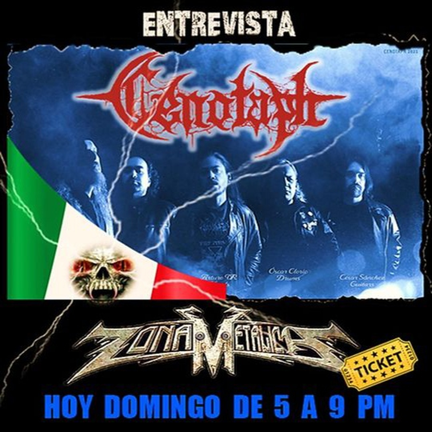 ZONA METÁLICA ENTREVISTA A CENOTAPH 6-noviembre-2022 episode artwork