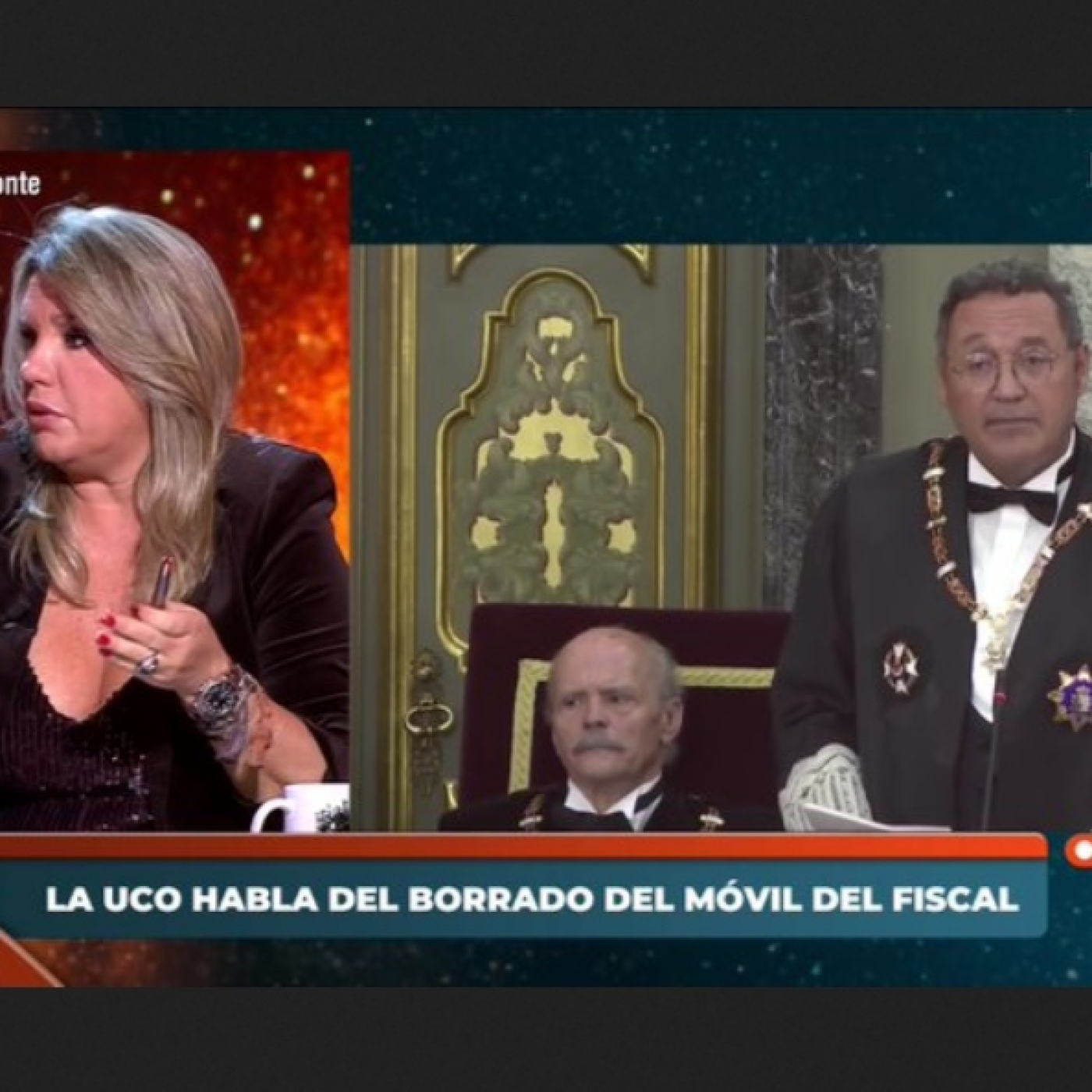 Horizonte T6x10:La UCO habla del borrado del móvil del Fiscal· Pablo Iglesias tilda al periodista agredido de infiltrado